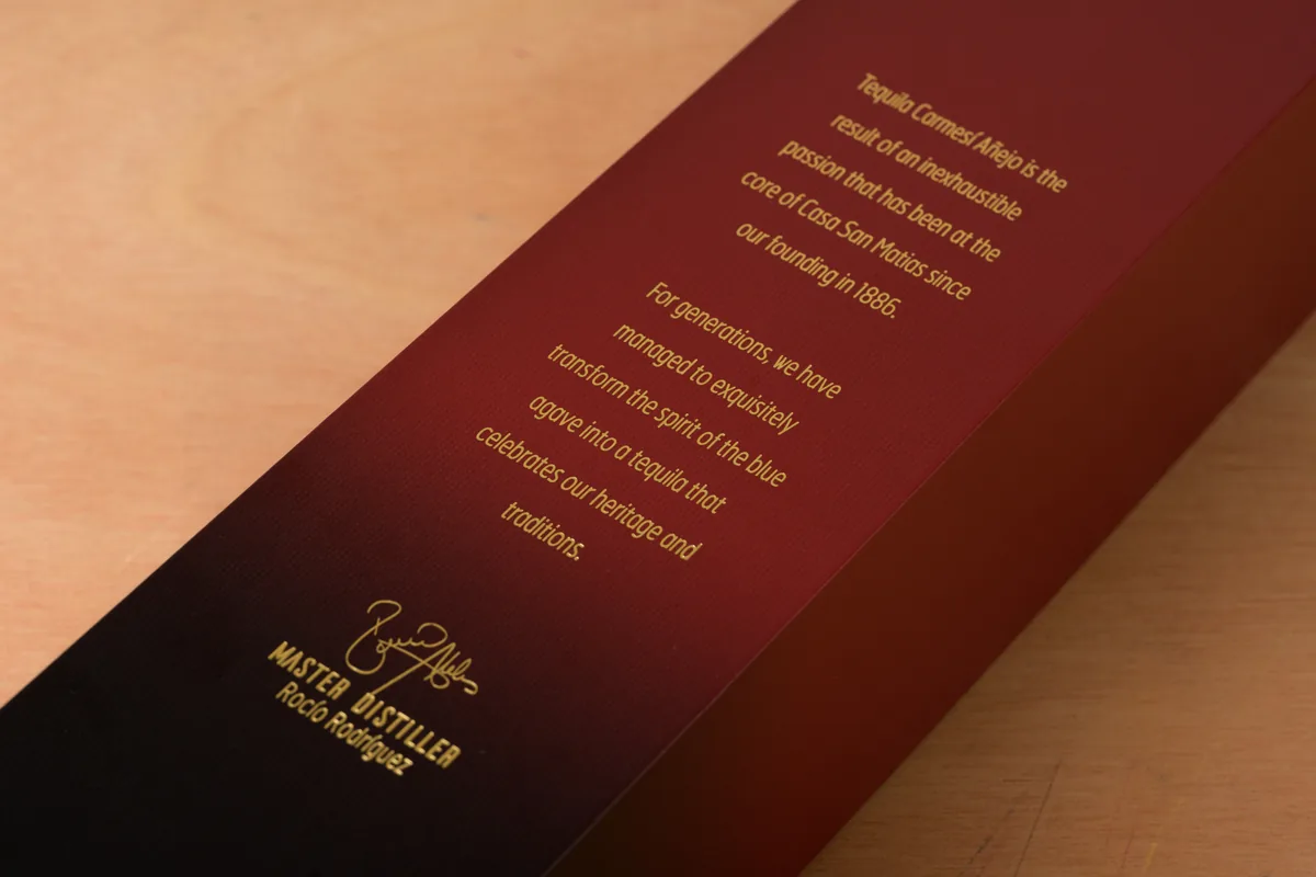 Estuche de Casa San Matías – Carmesí Añejo, vista 4